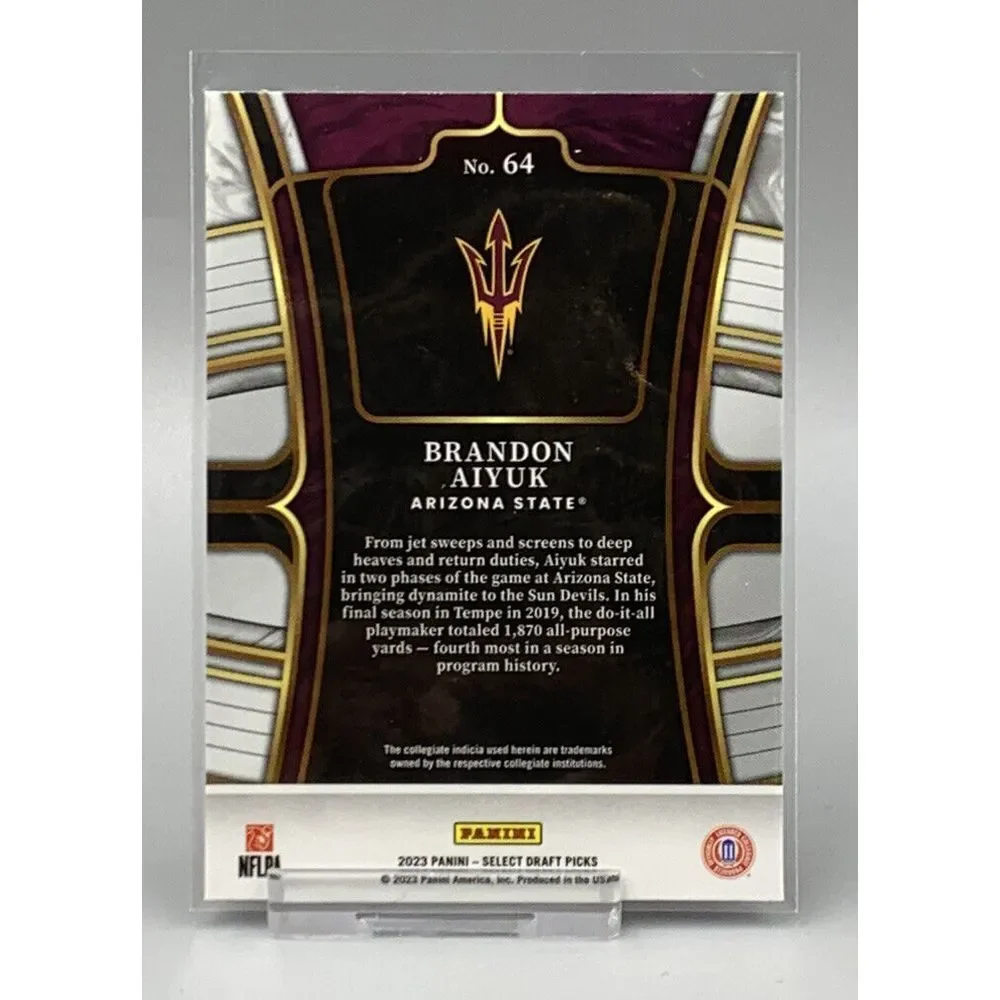 Brandon Aiyuk - Arizona State Sun Devils - 2023 Select Draft Picks -‎ BLUE - #64